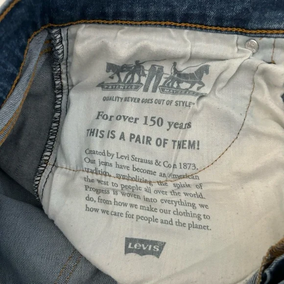 Levi’s 506 Men’s Straight Leg Jeans Size 33X30 Medium Wash - Picture 9 of 15